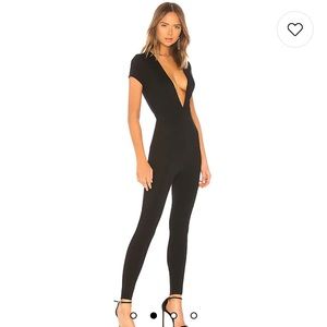 Superdown Deep V Catsuit from Revolve! Large